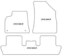 Fußmatten MDM Plus für 5008 I 5 Sitze 05.2009-06.2017