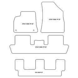 Fußmatten MDM Plus für 5008 I 7 Sitze 05.2009-06.2017