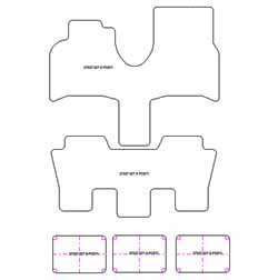 Fußmatten MDM Plus für 807 5 Sitze 2002-06.2014