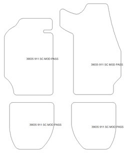 Fußmatten MDM Plus für 911 SC