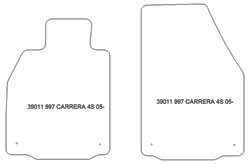 Fußmatten MDM Plus für 997 carrera 4 2005-