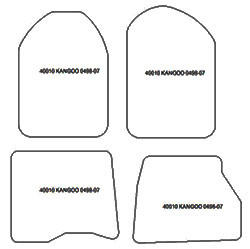 Fußmatten MDM Plus für Kangoo I 05.1998-12.2007