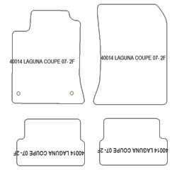 Fußmatten MDM Plus für Laguna III Coupe 07.2007-2015