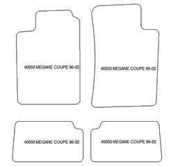 Fußmatten MDM Plus für Megane I Coupe 1996-09.2002