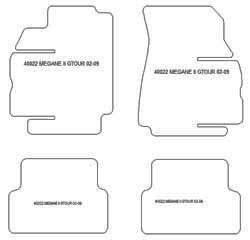 Fußmatten MDM Plus für Megane II Grandtour 08.2003-05.2009