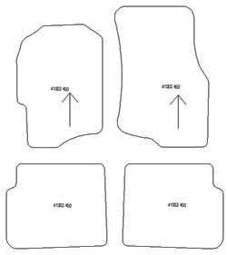 Fußmatten MDM Plus für 400 1990-1999