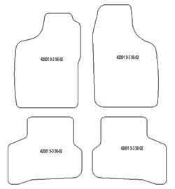 Fußmatten MDM Plus für 9-3 1998-2002