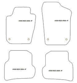Fußmatten MDM Plus für Ibiza IV (6J) 05.2008-05.2017