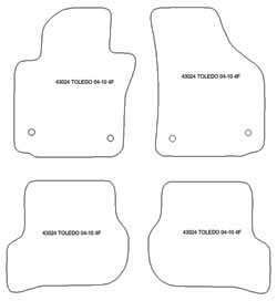 Fußmatten MDM Plus für Toledo III (5P) 2004-2010
