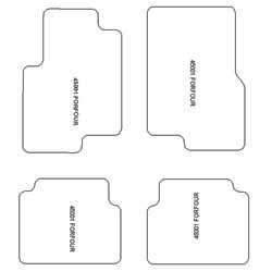Fußmatten MDM Plus für Forfour I 2004-2006