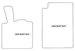 Fußmatten MDM Plus für Fortwo I 1998-2007