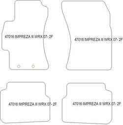 Fußmatten MDM Plus für Impreza III 09.2007-2012