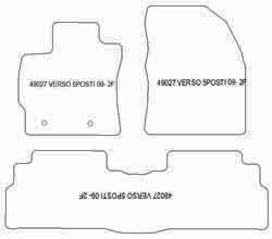 Fußmatten MDM Plus für Verso 5 Sitze 2009-