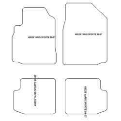 Fußmatten MDM Plus für Yaris I 3 Turen 1999-2005