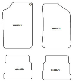Fußmatten MDM Plus für Golf 2 (19E) 1983-1991