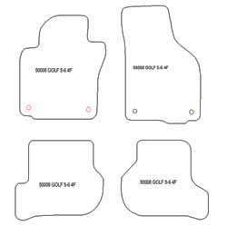 Fußmatten MDM Plus für Golf 6 (5K) 09.2008-2012