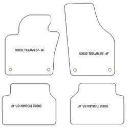 Fußmatten MDM Plus für Tiguan I 07.2007-04.2016