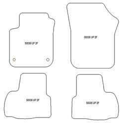 Tappetini per Volkswagen Up 2011-