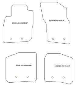 Fußmatten MDM Plus für S40 I 1995-2004