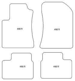 Fußmatten MDM Plus für 75 1998-2005