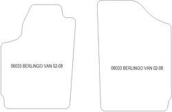 Fußmatten MDM Plus für Berlingo van 2002-2008