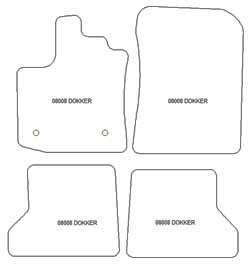 Fußmatten MDM Plus für Dokker 2013-09.2021