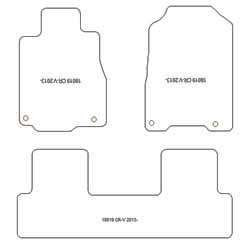 Fußmatten MDM Plus für CR-V IV 10.2012-09.2018