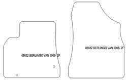 Fußmatten MDM Plus für Berlingo van 2008-11.2018