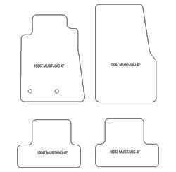 Fußmatten MDM Plus für Mustang V 2005-2014