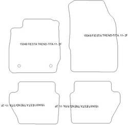 Fußmatten MDM Plus für Fiesta VI 2011-06.2017