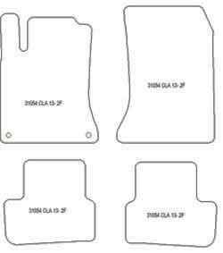 Fußmatten MDM Plus für CLA Coupe / Shooting Brake 03.2013-03.2019