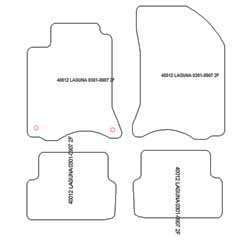 Fußmatten MDM Plus für Laguna II Grandtour 2001-06.2007