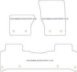 Fußmatten MDM Plus für Range Rover Sport II (auch Plug-in Hybrid) 09.2013-05.2022