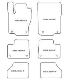 Fußmatten MDM Plus für Klasse-GL (X166) 2012-2015