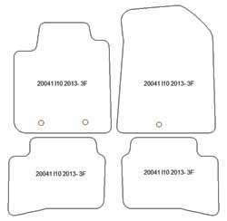 Fußmatten MDM Plus für i10 (BA) 11.2013-12.2019