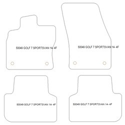 Fußmatten MDM Plus für Golf Sportsvan 7 05.2014-12.2020