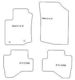 Fußmatten MDM Plus für C1 07.2014-11.2021