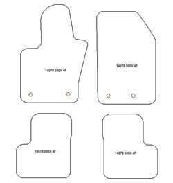 Fußmatten MDM Plus für 500X 2015-
