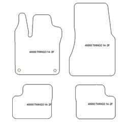 Fußmatten MDM Plus für Twingo III (auch Electric) 08.2014-