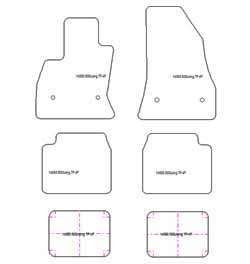 Fußmatten MDM Plus für 500L Living 2012-