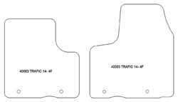 Fußmatten MDM Plus für Trafic van 2014-