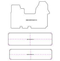 Fußmatten MDM Plus für Vivaro bus 2001-2014