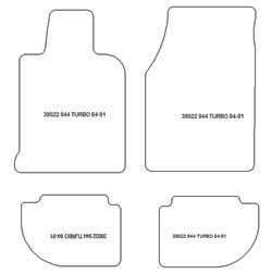 Fußmatten MDM Plus für 944 Turbo