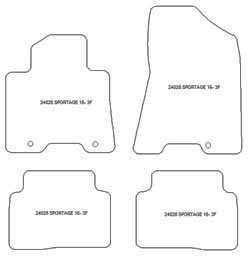 Fußmatten MDM Plus für Sportage IV 01.2016-12.2021