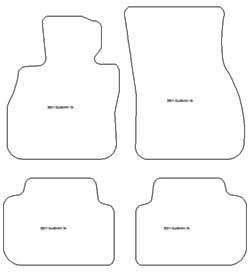 Fußmatten MDM Plus für Clubman (F54) 10.2015-