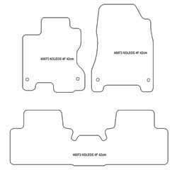 Fußmatten MDM Plus für Koleos 08.2008-06.2017