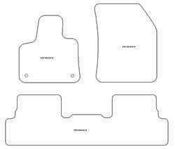 Fussmatten fuer Peugeot 3008 II 11.2016-11.2023 MDM Plus