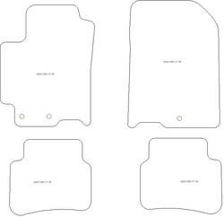Fussmatten fuer Kia Rio IV (YB) (auch MHEV) 01.2017- MDM Plus