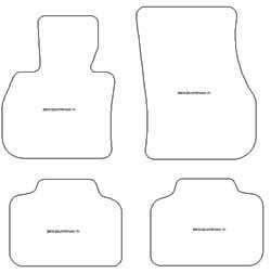 Fussmatten fuer Mini Countryman II (F60) 02.2017-10.2023 MDM Plus