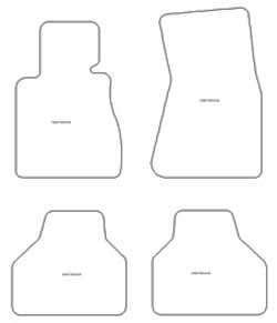 Fussmatten fuer BMW 7er (E65) 2002-2008 MDM Plus